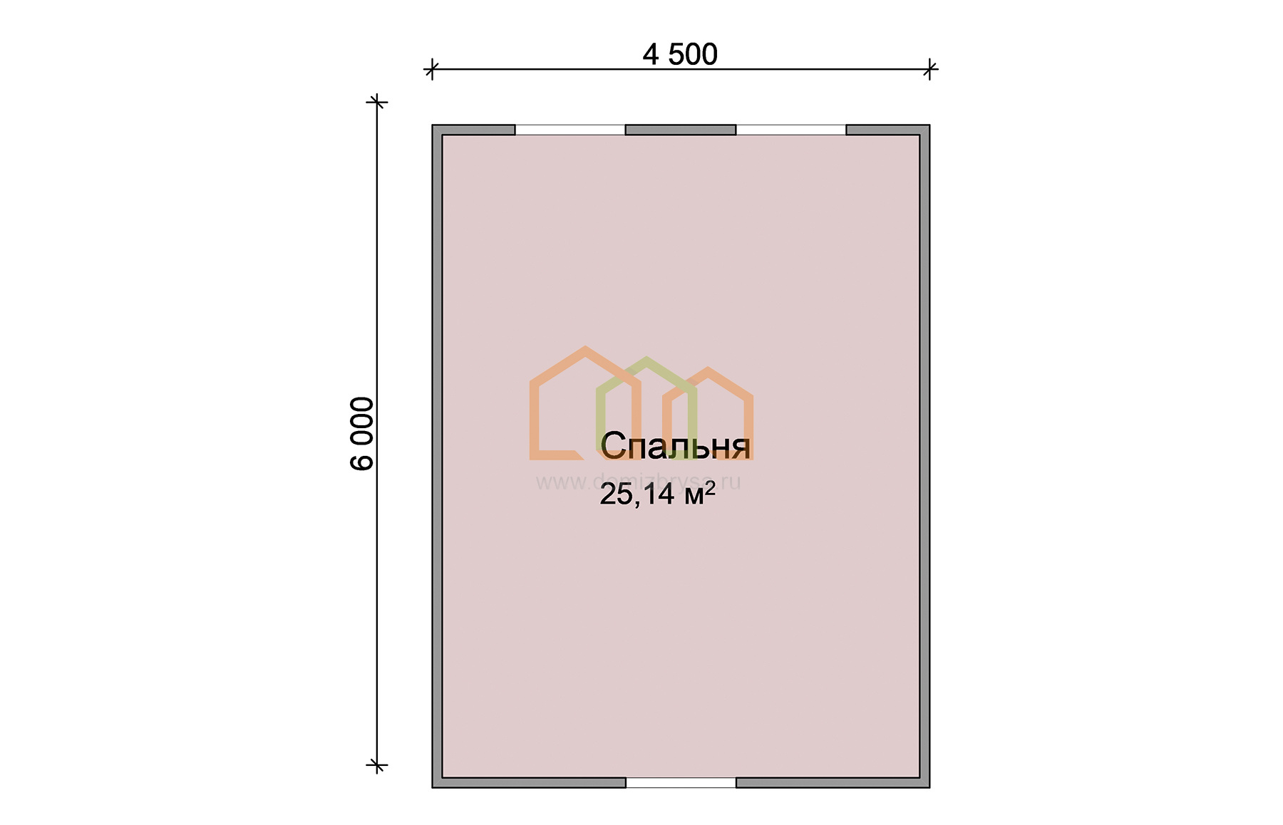 Дом из бруса под усадку 8х8 купить в Дорогобуже, площадь: 83 Брус 140х140  мм. с террасой